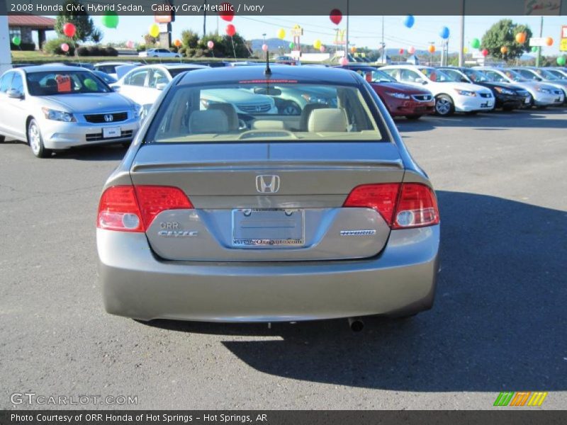 Galaxy Gray Metallic / Ivory 2008 Honda Civic Hybrid Sedan
