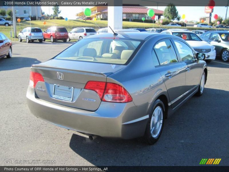 Galaxy Gray Metallic / Ivory 2008 Honda Civic Hybrid Sedan