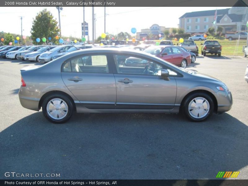 Galaxy Gray Metallic / Ivory 2008 Honda Civic Hybrid Sedan