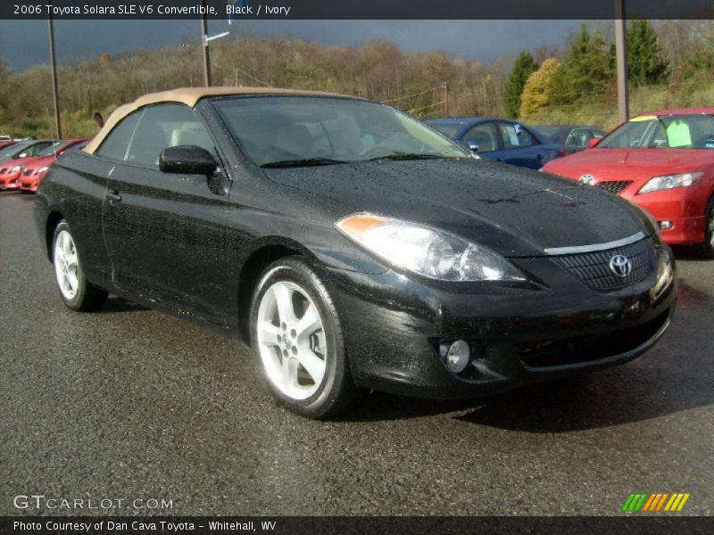 Black / Ivory 2006 Toyota Solara SLE V6 Convertible