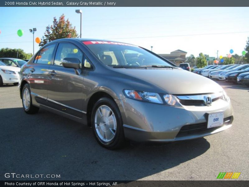 Galaxy Gray Metallic / Ivory 2008 Honda Civic Hybrid Sedan