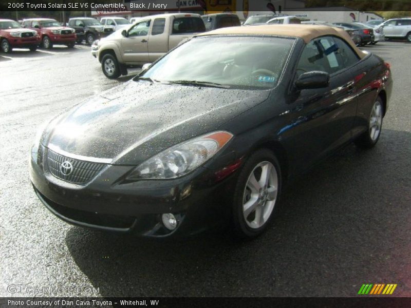 Black / Ivory 2006 Toyota Solara SLE V6 Convertible
