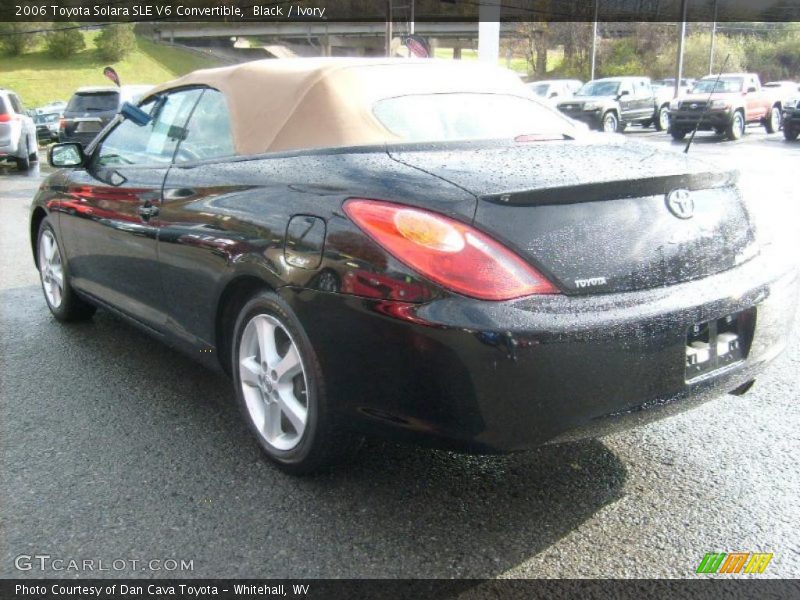 Black / Ivory 2006 Toyota Solara SLE V6 Convertible