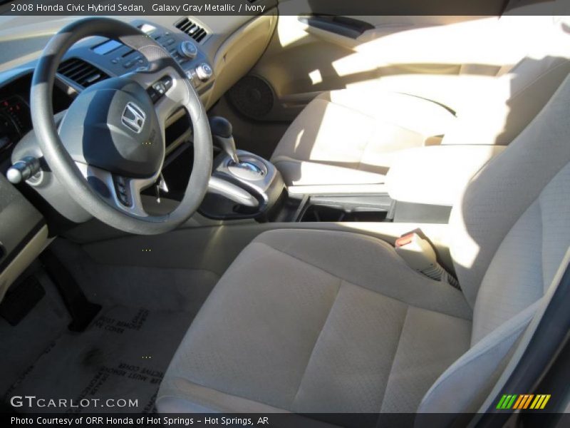 Galaxy Gray Metallic / Ivory 2008 Honda Civic Hybrid Sedan