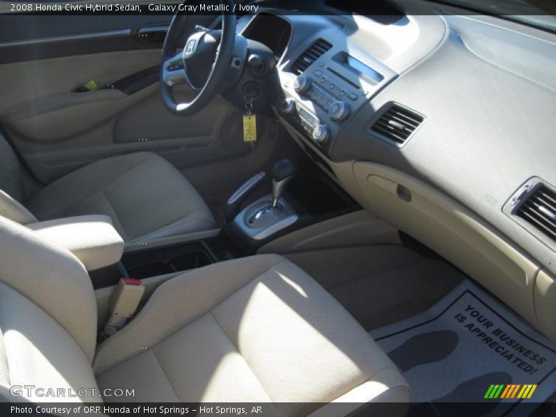 Galaxy Gray Metallic / Ivory 2008 Honda Civic Hybrid Sedan