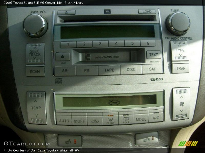 Black / Ivory 2006 Toyota Solara SLE V6 Convertible