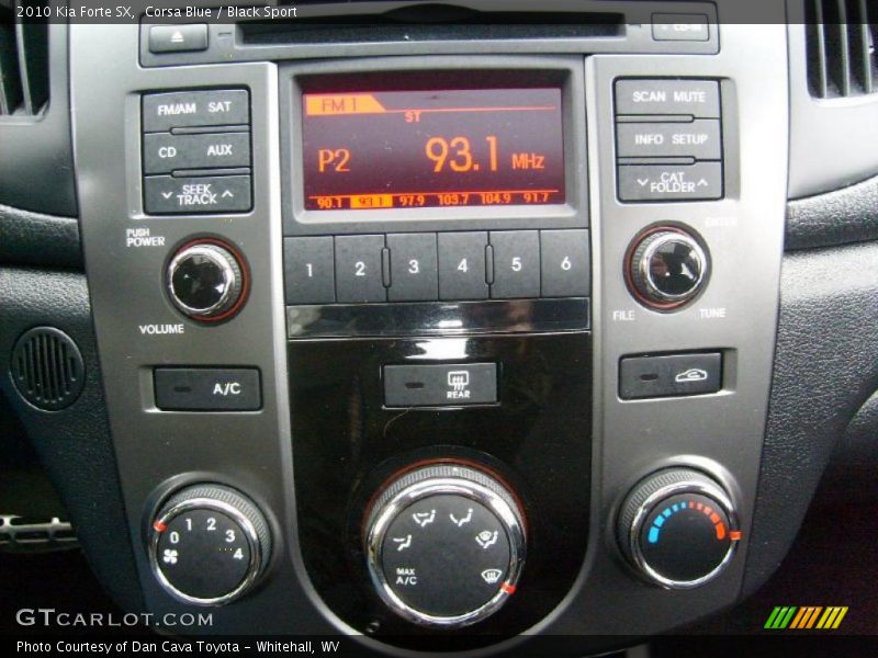 Controls of 2010 Forte SX