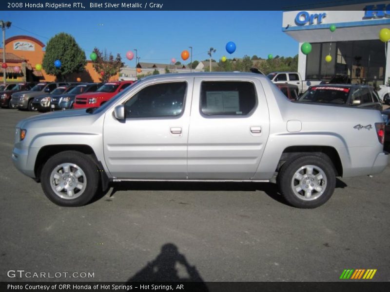 Billet Silver Metallic / Gray 2008 Honda Ridgeline RTL