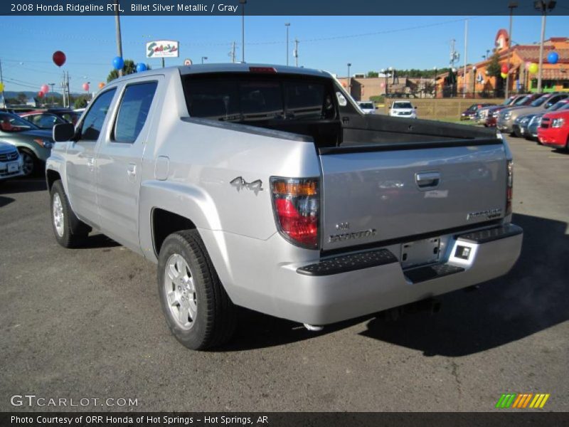 Billet Silver Metallic / Gray 2008 Honda Ridgeline RTL