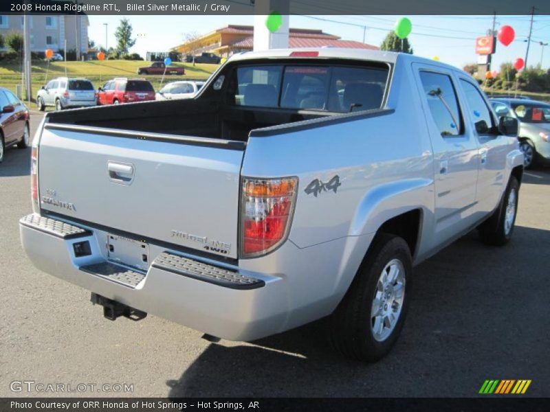 Billet Silver Metallic / Gray 2008 Honda Ridgeline RTL
