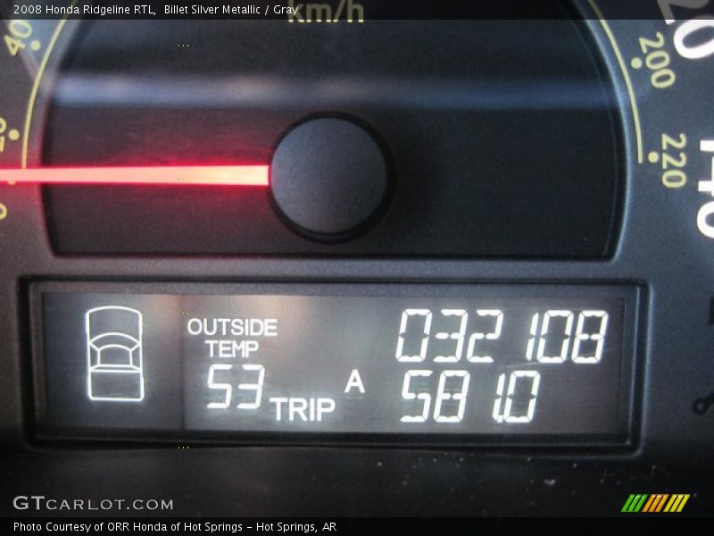 Billet Silver Metallic / Gray 2008 Honda Ridgeline RTL