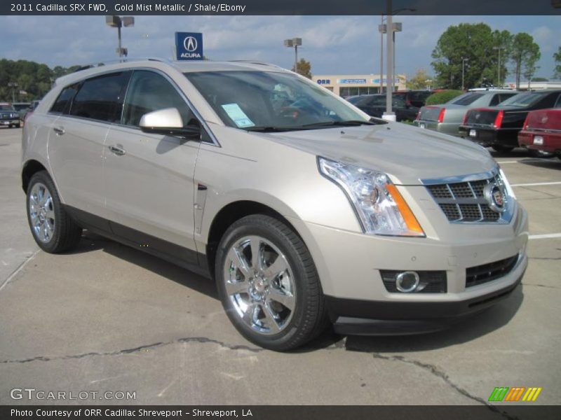 Gold Mist Metallic / Shale/Ebony 2011 Cadillac SRX FWD