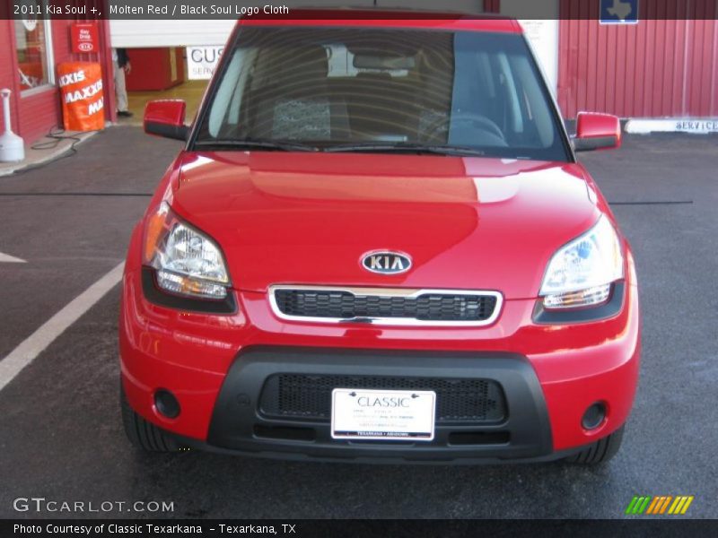 Molten Red / Black Soul Logo Cloth 2011 Kia Soul +