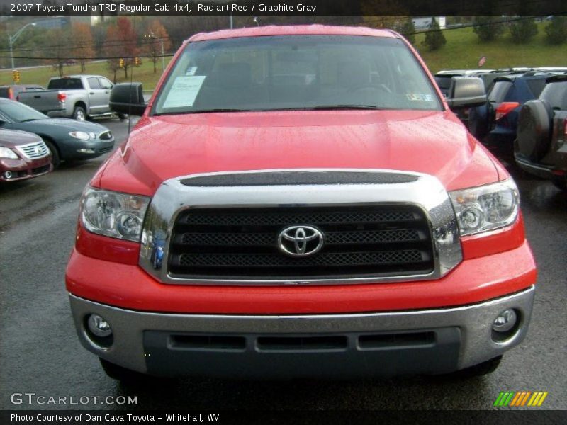 Radiant Red / Graphite Gray 2007 Toyota Tundra TRD Regular Cab 4x4