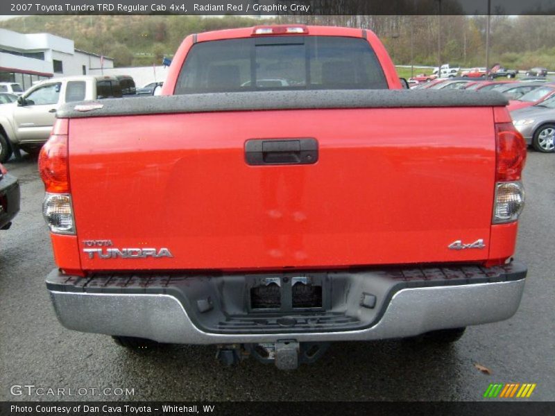 Radiant Red / Graphite Gray 2007 Toyota Tundra TRD Regular Cab 4x4