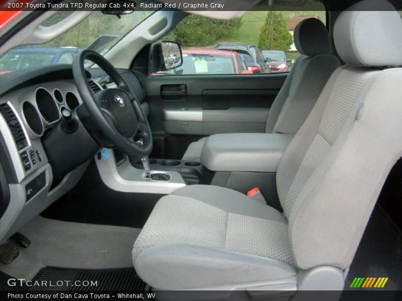  2007 Tundra TRD Regular Cab 4x4 Graphite Gray Interior