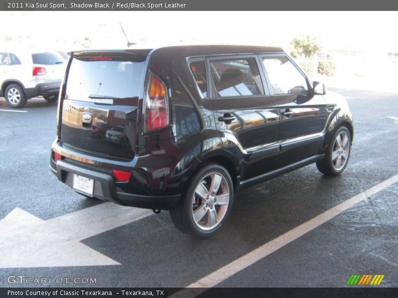Shadow Black / Red/Black Sport Leather 2011 Kia Soul Sport