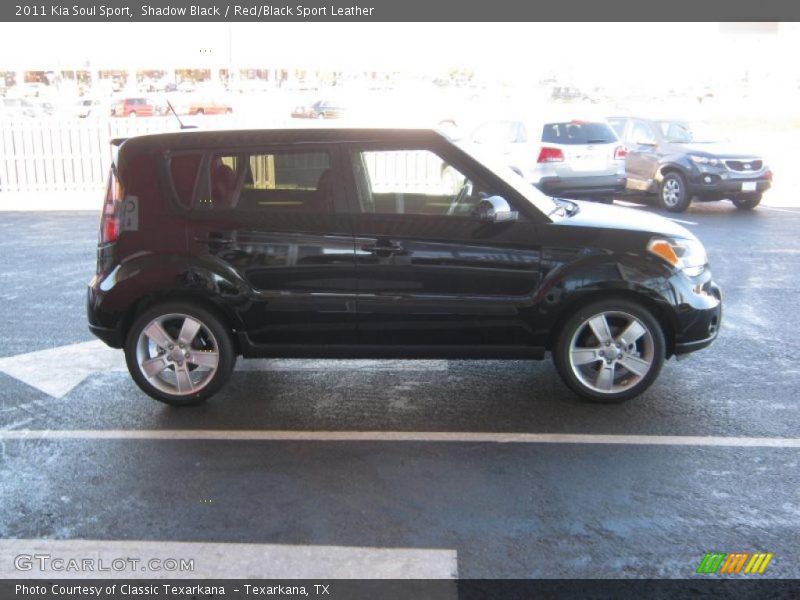 Shadow Black / Red/Black Sport Leather 2011 Kia Soul Sport