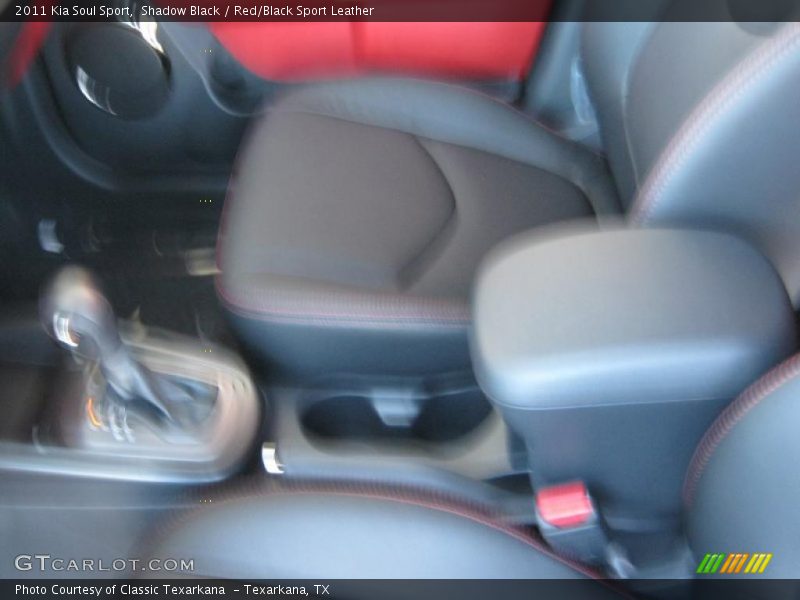 Shadow Black / Red/Black Sport Leather 2011 Kia Soul Sport