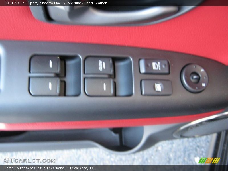 Shadow Black / Red/Black Sport Leather 2011 Kia Soul Sport