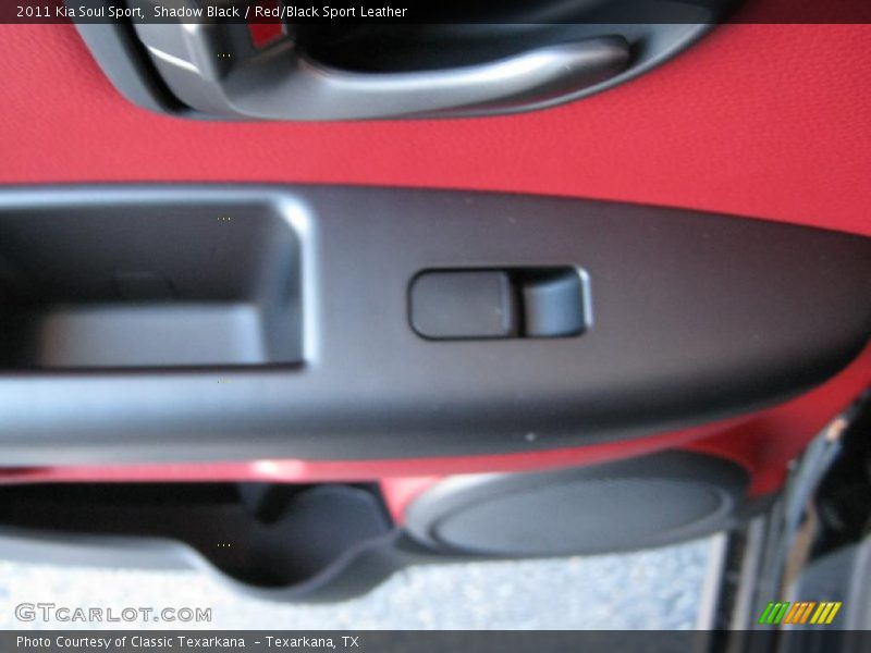 Shadow Black / Red/Black Sport Leather 2011 Kia Soul Sport