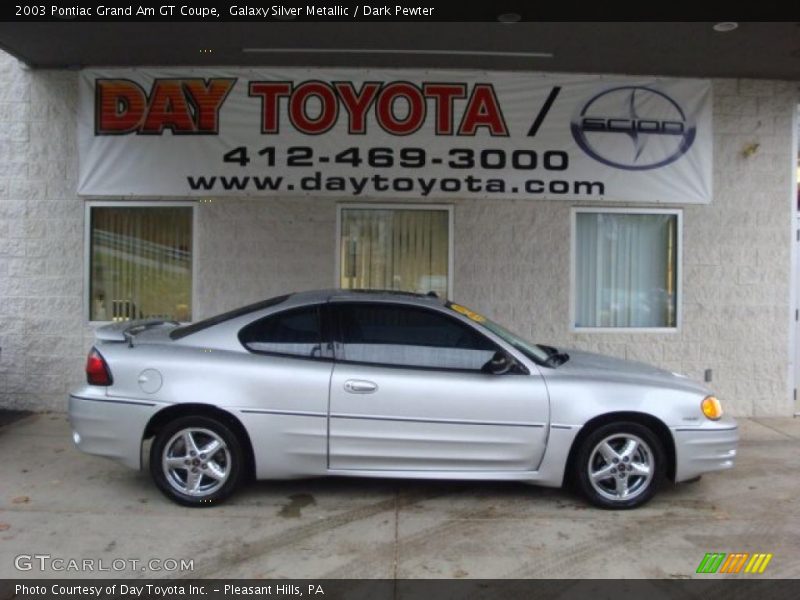 Galaxy Silver Metallic / Dark Pewter 2003 Pontiac Grand Am GT Coupe