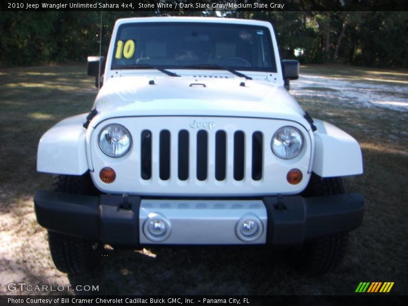 Stone White / Dark Slate Gray/Medium Slate Gray 2010 Jeep Wrangler Unlimited Sahara 4x4