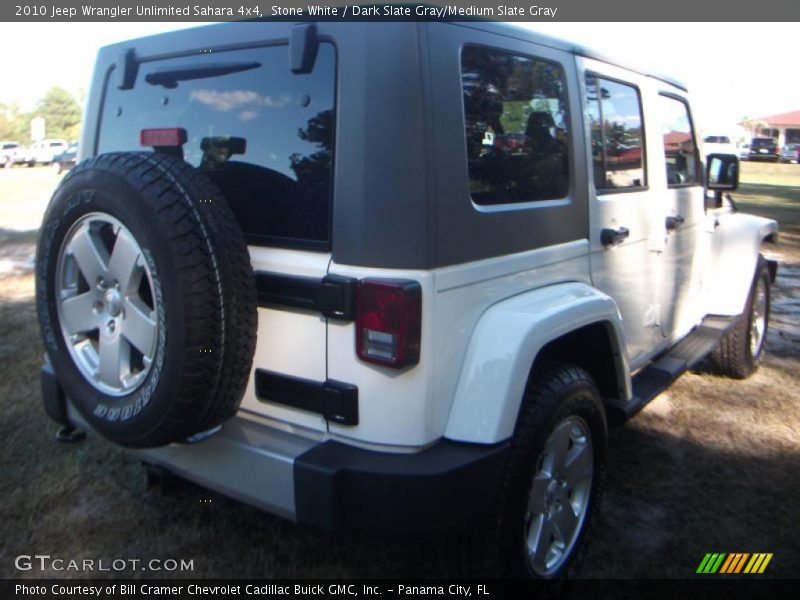 Stone White / Dark Slate Gray/Medium Slate Gray 2010 Jeep Wrangler Unlimited Sahara 4x4