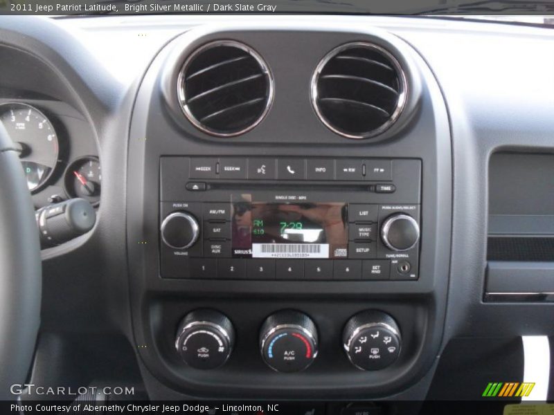 Bright Silver Metallic / Dark Slate Gray 2011 Jeep Patriot Latitude