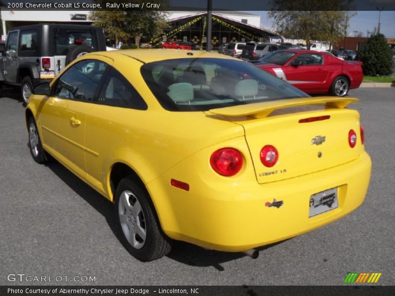 Rally Yellow / Gray 2008 Chevrolet Cobalt LS Coupe