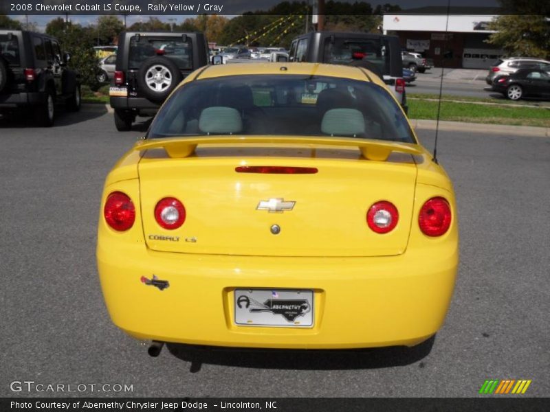 Rally Yellow / Gray 2008 Chevrolet Cobalt LS Coupe