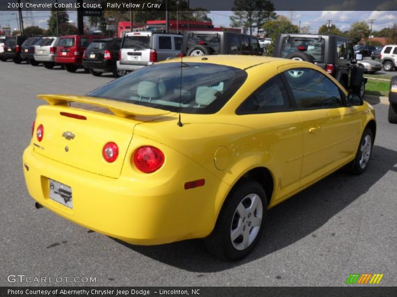 Rally Yellow / Gray 2008 Chevrolet Cobalt LS Coupe