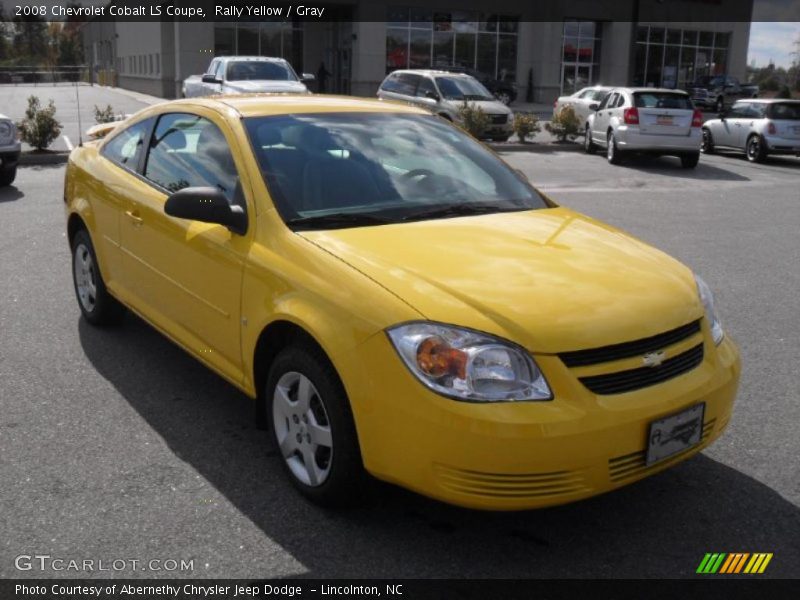 Rally Yellow / Gray 2008 Chevrolet Cobalt LS Coupe