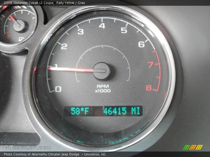 Rally Yellow / Gray 2008 Chevrolet Cobalt LS Coupe