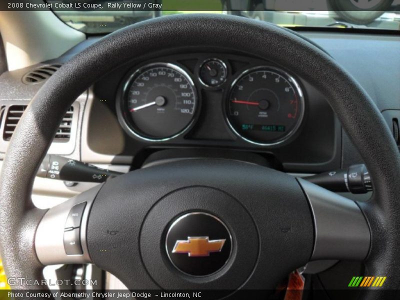 Rally Yellow / Gray 2008 Chevrolet Cobalt LS Coupe