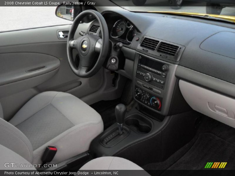 Rally Yellow / Gray 2008 Chevrolet Cobalt LS Coupe