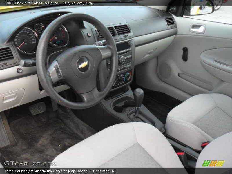 Rally Yellow / Gray 2008 Chevrolet Cobalt LS Coupe