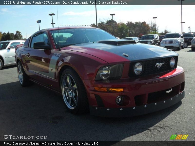Dark Candy Apple Red / Charcoal Black/Dove 2008 Ford Mustang Roush 427R Coupe