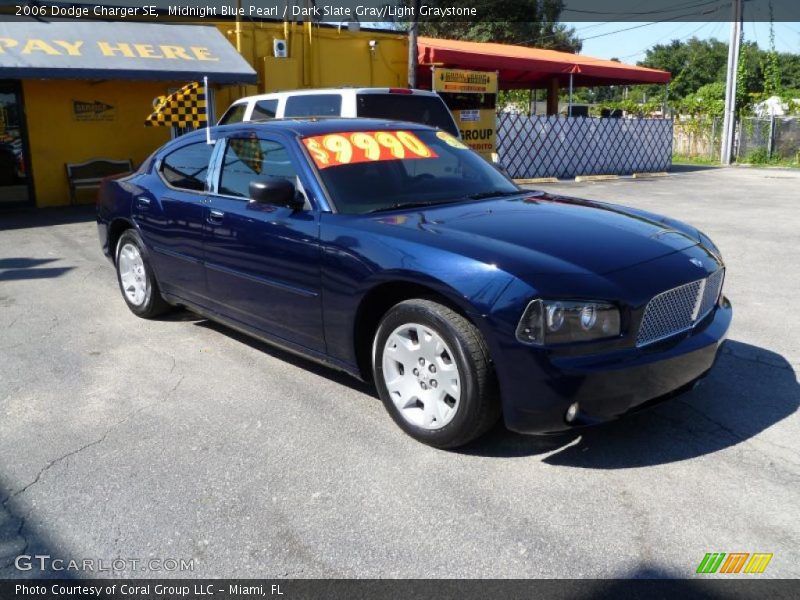 Midnight Blue Pearl / Dark Slate Gray/Light Graystone 2006 Dodge Charger SE