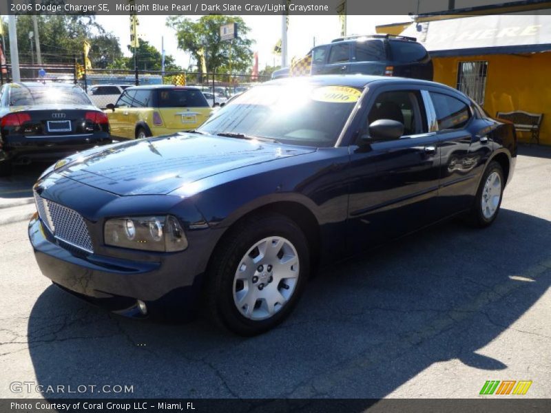 Midnight Blue Pearl / Dark Slate Gray/Light Graystone 2006 Dodge Charger SE