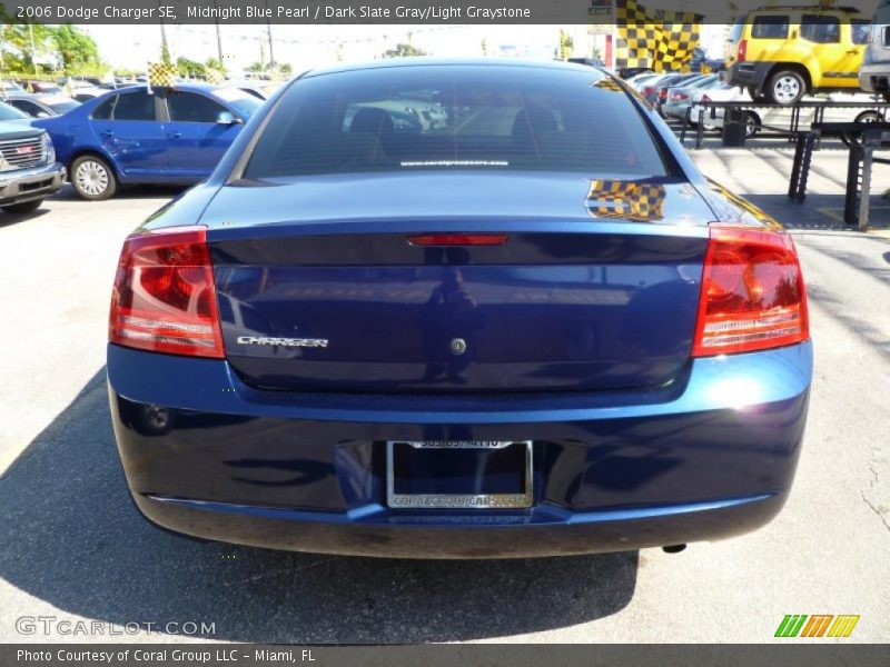 Midnight Blue Pearl / Dark Slate Gray/Light Graystone 2006 Dodge Charger SE