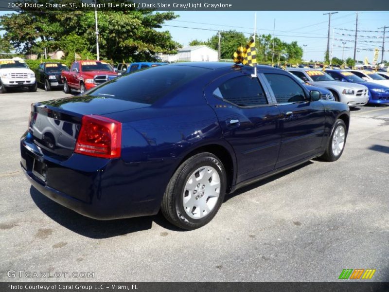 Midnight Blue Pearl / Dark Slate Gray/Light Graystone 2006 Dodge Charger SE