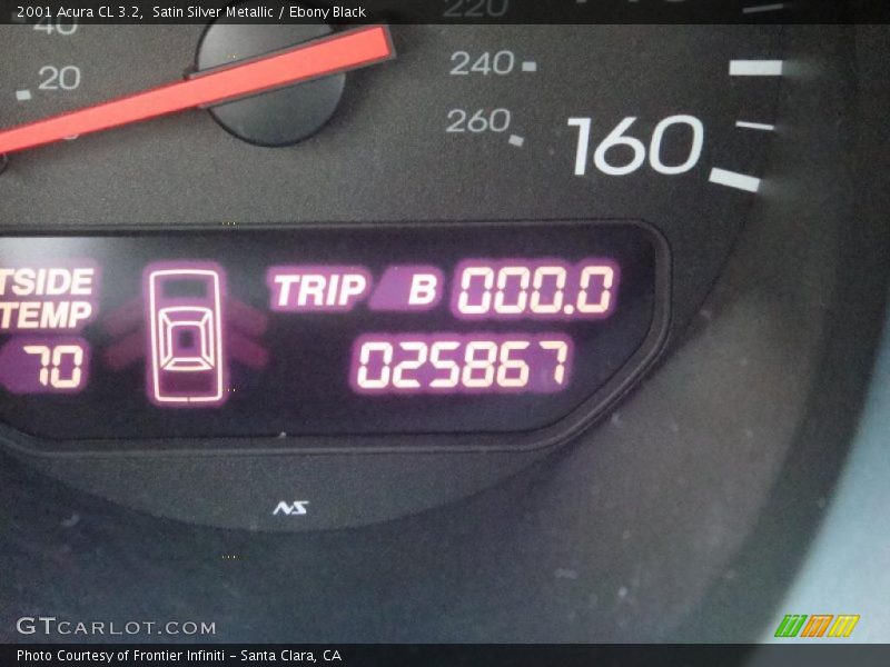 Satin Silver Metallic / Ebony Black 2001 Acura CL 3.2