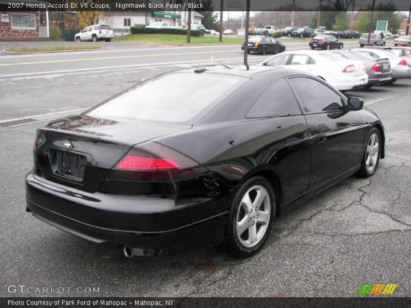 Nighthawk Black Pearl / Black 2007 Honda Accord EX V6 Coupe