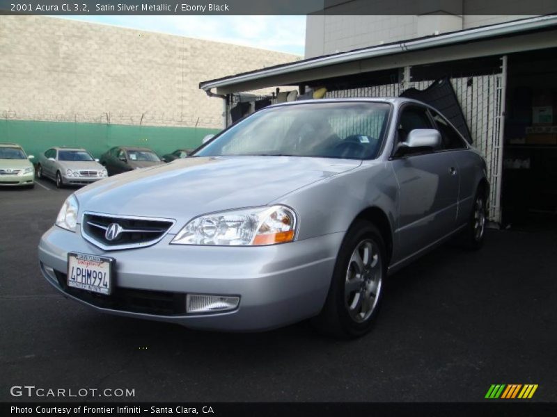 Satin Silver Metallic / Ebony Black 2001 Acura CL 3.2