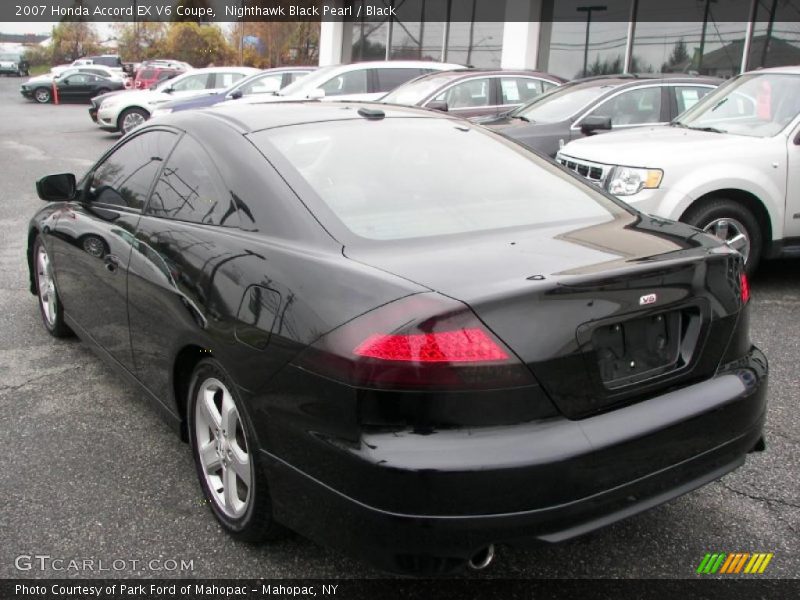 Nighthawk Black Pearl / Black 2007 Honda Accord EX V6 Coupe