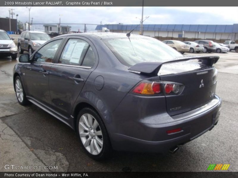 Graphite Gray Pearl / Black 2009 Mitsubishi Lancer RALLIART