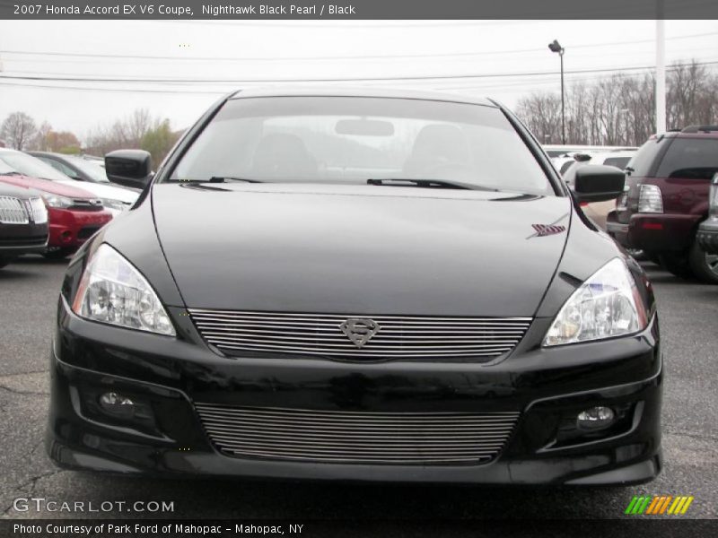 Nighthawk Black Pearl / Black 2007 Honda Accord EX V6 Coupe