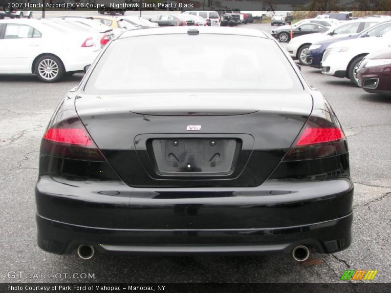 Nighthawk Black Pearl / Black 2007 Honda Accord EX V6 Coupe