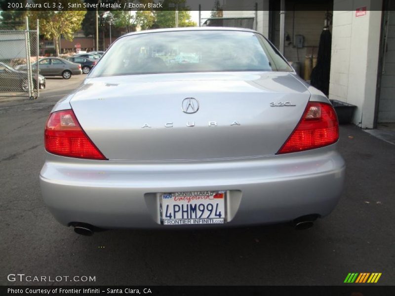 Satin Silver Metallic / Ebony Black 2001 Acura CL 3.2